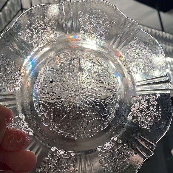 3  American Sweetheart Pink Depression Glass Salad Plates - Picture 5 of 10